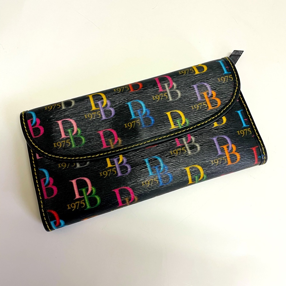 Dooney & Bourke black multicolor DB1975 wallet